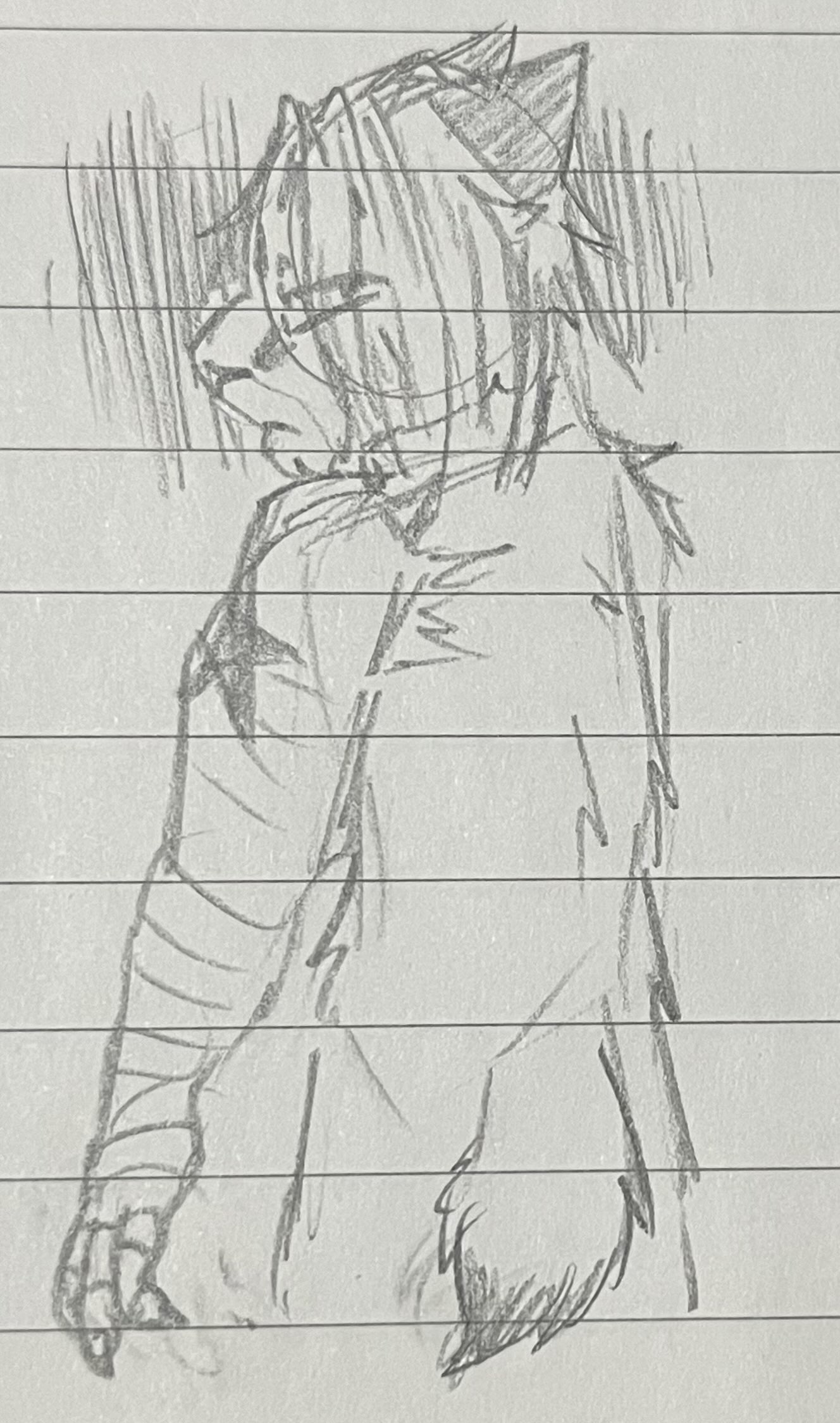 Bucky Barnes. I think docking his tail would've been in the plans for the Winter Soldier, but they eventually let him keep it. It's helpful for covering tracks in the snow